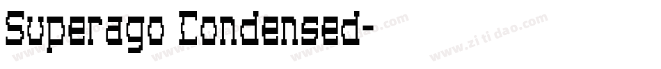 Superago Condensed字体转换
